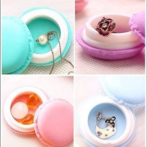 8 Pc Cute Mini Macaron Jewelry/Accessory Cases 🌈